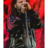 Epicenter Rock Jonathan Davis Black Leather Tracksuit