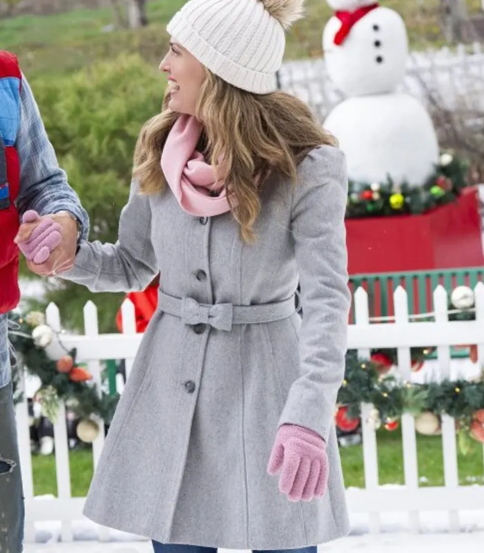 Finding Mr. Christmas Brooke DOrsay Grey Coat