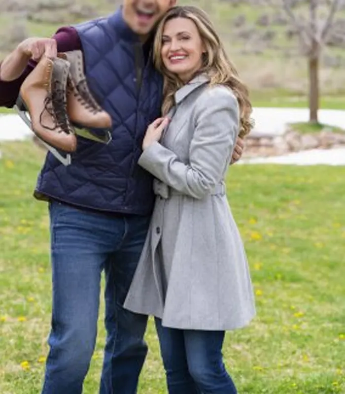 Finding Mr. Christmas S01 Brooke DOrsay Grey Coat