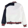 Florida Panthers White Satin Varsity Jacket White Back