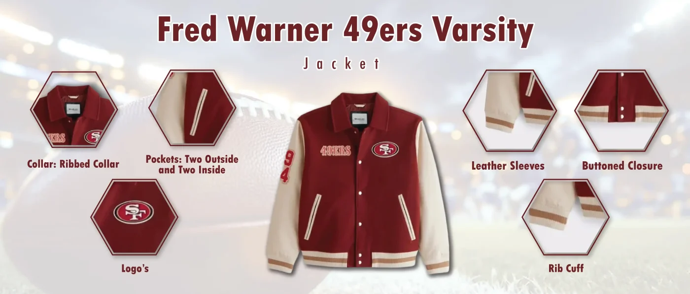 Fred Warner 49ers Varsity Jacket