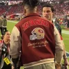 Fred Warner San Francisco 49ers Maroon and Beige Varsity Jacket