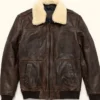 Full Grain Leather Bomber Jacket Style 1