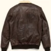 Full Grain Leather Bomber Jacket Style 1 back