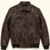 Full Grain Leather Bomber Jacket Style 2