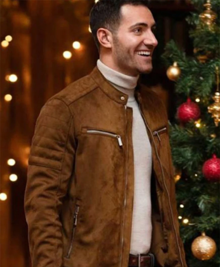 Garrett Marcantel 12 Dates of Christmas Brown Jacket