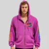 Good Morning America Adam Sandler Pink Zipper Hoodie