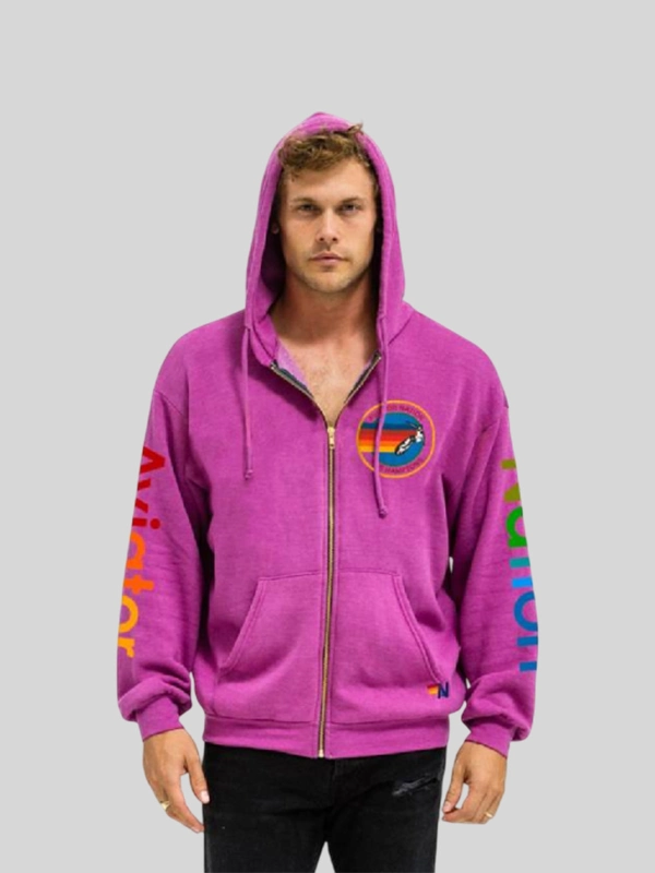 Good Morning America Adam Sandler Pink Zipper Hoodie