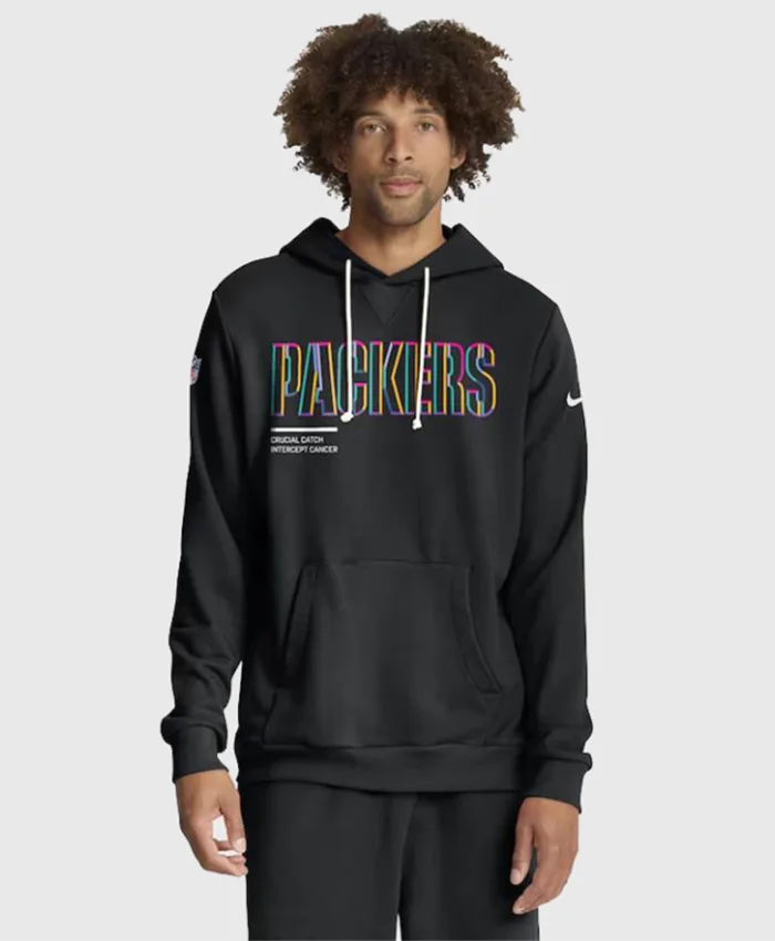 Green Bay Packers 2025 Crucial Catch Black Hoodie