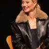 Gwyneth Paltrow Marty Supreme Black Fur Jacket