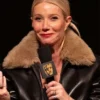 Gwyneth Paltrow Marty Supreme Black Fur Jacket For Sale