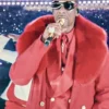 Halftime Show Christmas 2025 Snoop Dogg Red Coat Closeup