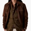 Harrison Chase General Hospital Suede Trucker Jacket For Sale