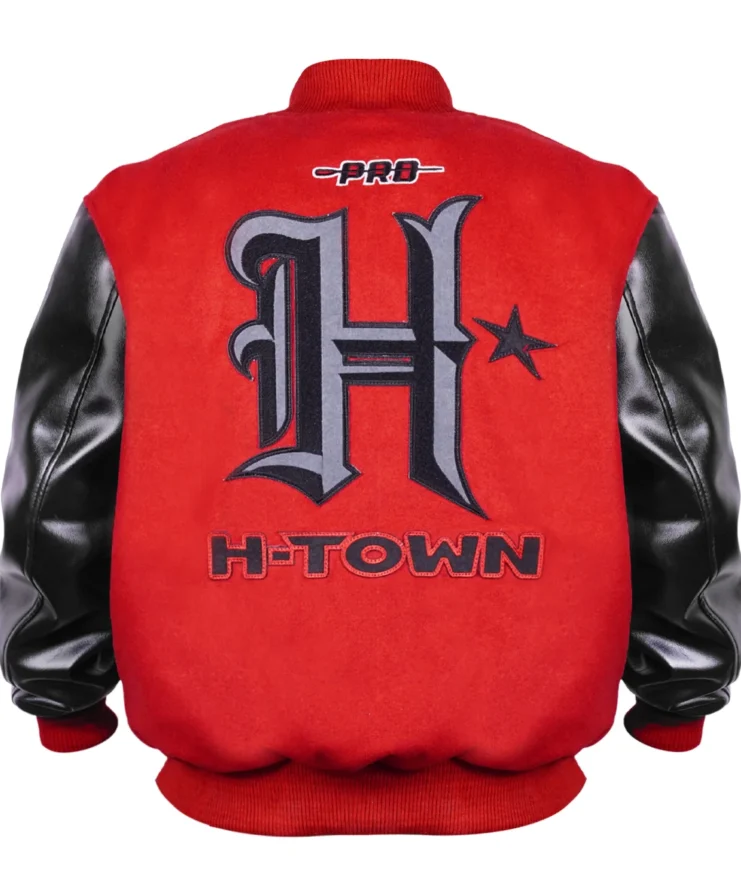 Houston Texans H-Town Red and Black Varsity Jacket For Men and Women