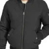 Ian Harding Ripple S01 Black Quilted Bomber Jacket For Sale