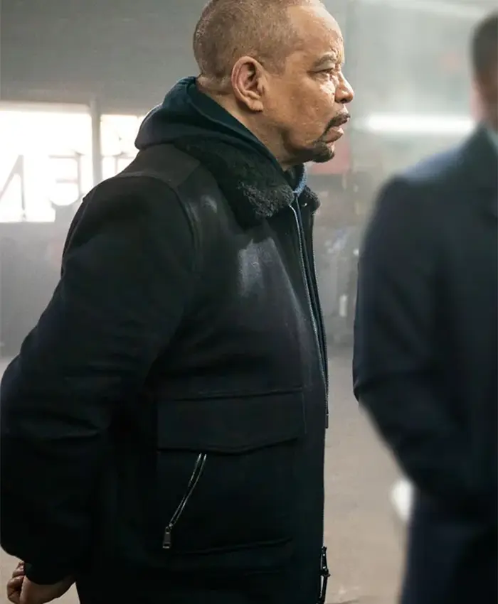 Ice T Law and Order SVU Black Jacket For Sale