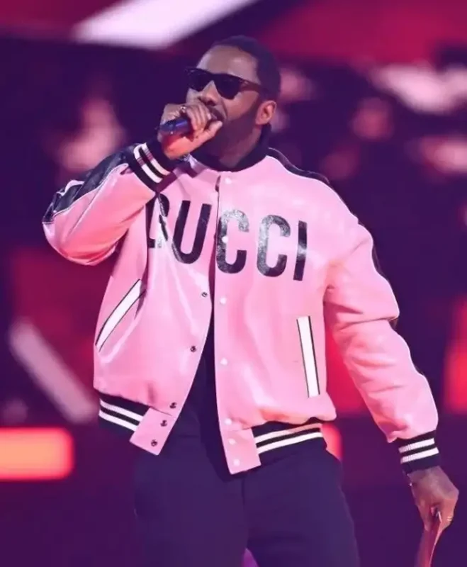 Idris Elba The BRIT Awards Pink Jacket