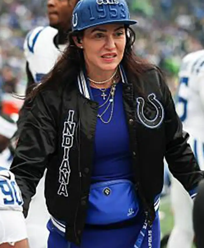 Indianapolis Colts Carlie Irsay-Gordon Bomber Jacket