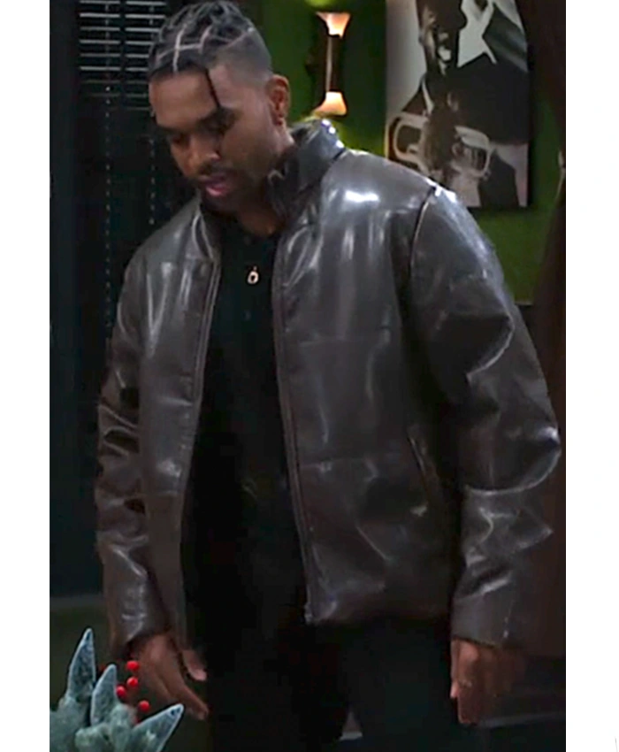 Izaiah Hawthorne Beyond the Gates Brown Leather Jacket