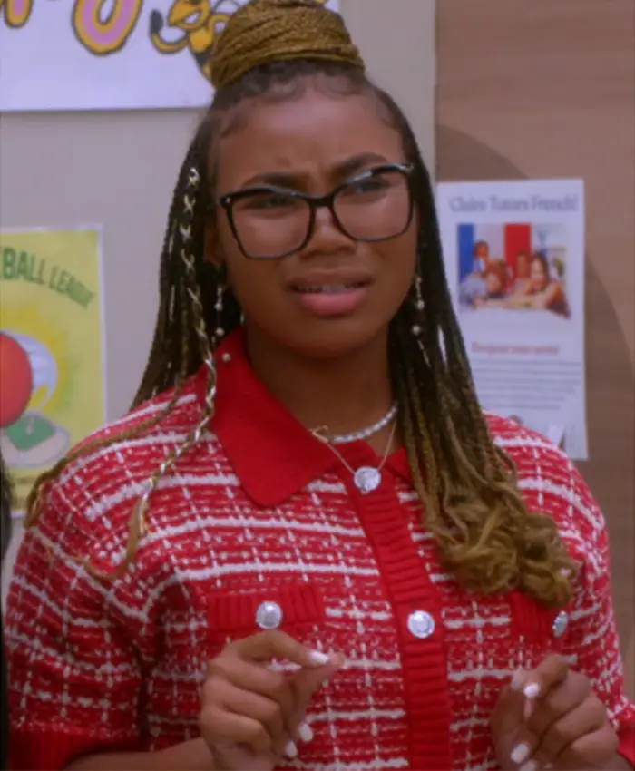 J’Adore Elizabeth Electric Bloom S01 Red Tweed Jacket