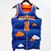 Jalen Brunson New York Knicks Blue Puffer Vest For Sale