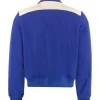 Jalen Hurts Amiri Blue Varsity Jacket-Back