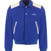 Jalen Hurts Amiri Blue Varsity Jacket-shoot