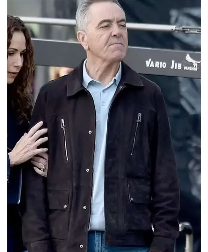 James Nesbitt Run Away Black Suede Leather Jacket