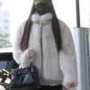 Jang Won-Young Gimpo Airport Fur Jacket