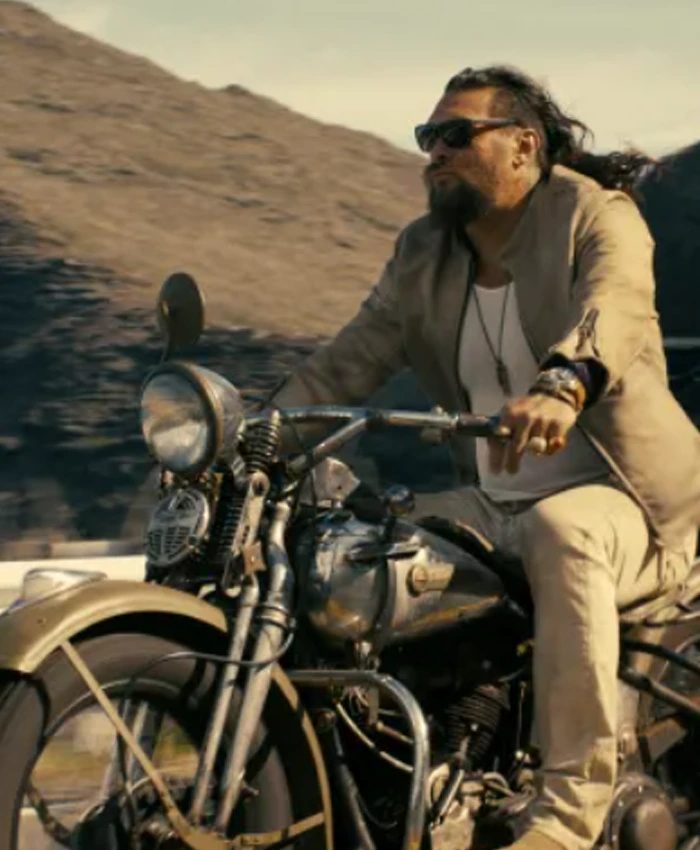 Jason Momoa The Wrecking Crew Suede Jacket For Sale