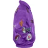 Jeff Hamilton NBA Teams Collage Purple Leather Jacket Right