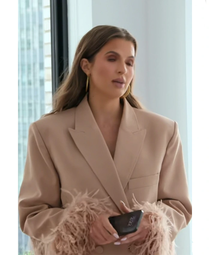 Jess Markowski Owning Manhattan S02 Feather Cuff Blazer