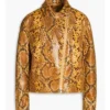 Jessica De Gouw Sunny Nights Snake Print Jacket For Sale