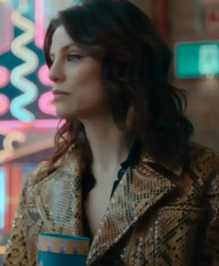 Jessica De Gouw Sunny Nights Snake Print Jacket