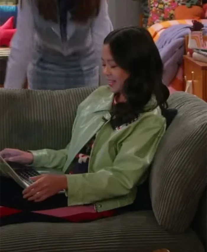 Jiwon Lee Vampirina Teenage Vampire S01 Leather Jacket Fpr Sale