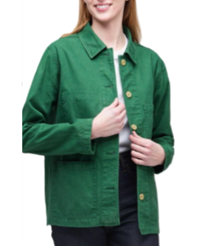 Jo Joyner Little Disasters S01 Green Cotton Jacket For Sale