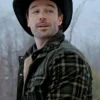 Joey Scarpellino A Wild West Christmas Black Checked Jacket For Sale
