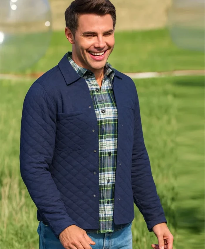 Jonathan Bennett Finding Mr Christmas S02 Blue Jacket