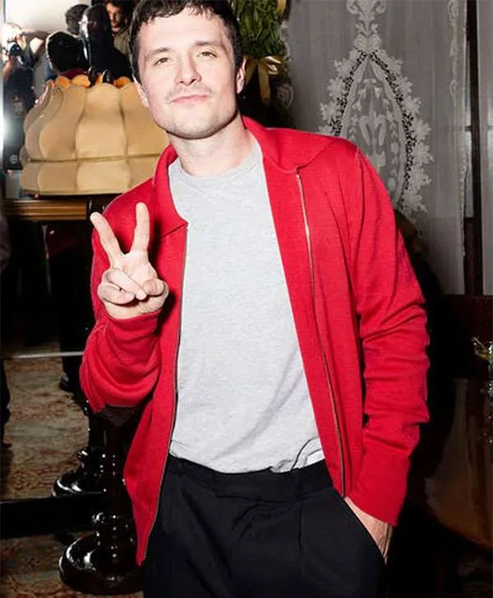Josh Hutcherson Marty Supreme Event Red Jacket