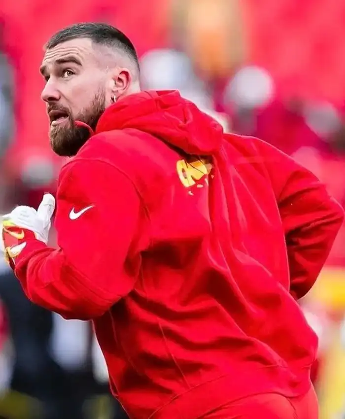 Kansas City Chiefs Travis Kelce 87 Red Pullover Hoodie