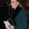 Kate Middleton Together At Christmas 2025 Green Fur Long Coat