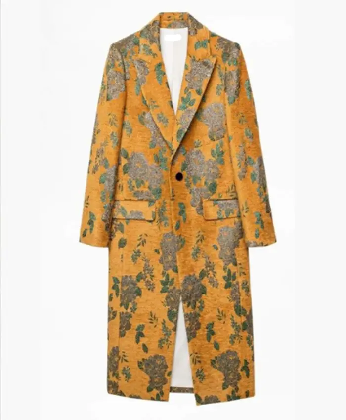Kate Roberts Days Of Our Lives Yellow Floral Coat For Sale