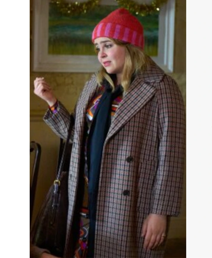 Kate Tucker Twelve Dates til Christmas Checked Wool Coat