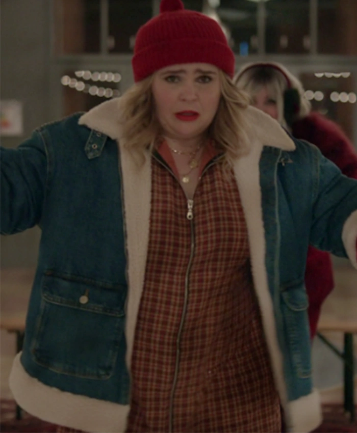 Kate Tucker Twelve Dates til Christmas Sherpa Denim Jacket