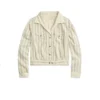 Katie Fleming Morris Heartland S19 White Striped Jacket For Sale