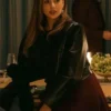 Kaya Scodelario The Woman in Cabin 10 Leather Jacket