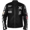Ken Block Black Leather Jacket
