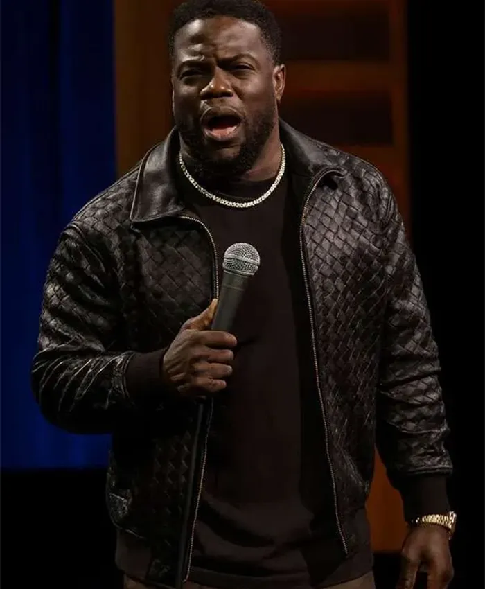 Kevin Hart Acting My Age Black Leather Jacket