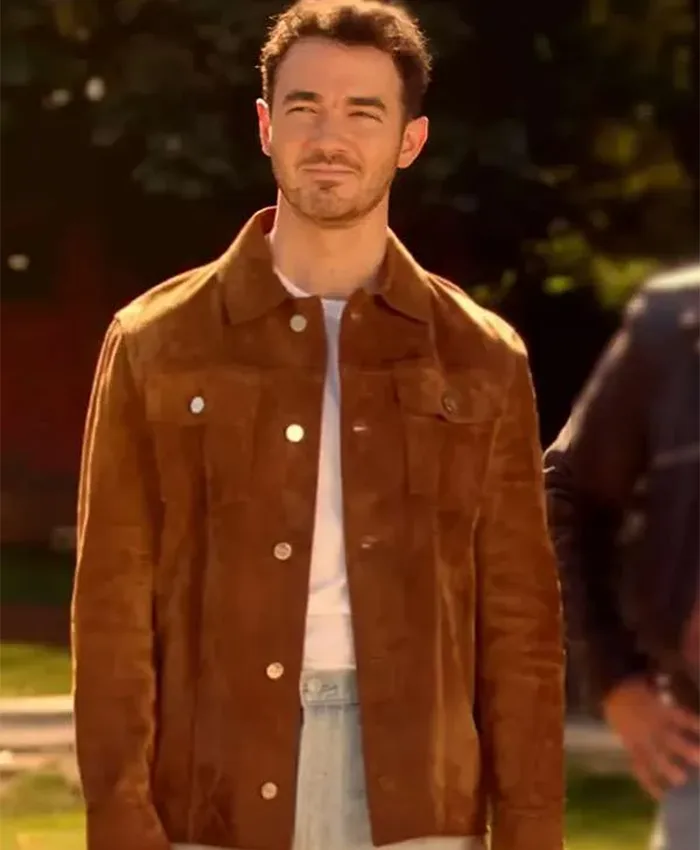 Kevin Jonas Camp Rock 3 Brown Leather Jacket