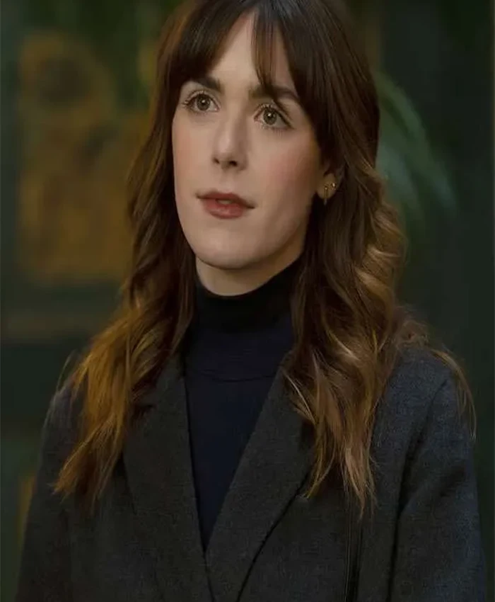 Kiernan Shipka Industry S04 Black Coat